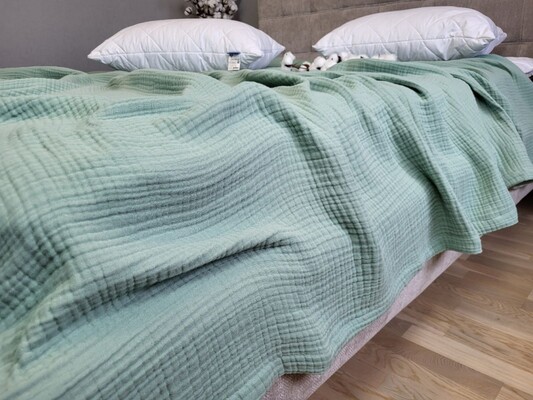 Муслиновое покрывало SPRING GREENS, MUSLIN