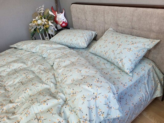 Комплект постільної білизни Вікторія м’ята, Turkish flannel