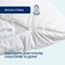 Чехол защитный на подушку микрофибра набор 2 шт 70 x 70 cм съемный с молнией стеганный белый ТМ IDEIA