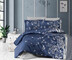 Комплект постельного белья First Choice сатин евро (Living Navy Blue)