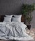 Комплект постельного белья Страйп сатин LUX LIGHT GREY, полоска 1 см., 100 Хлопок, светло-серый, Комфорт-текстиль
