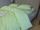Комплект постельного белья Lime green, Вареный хлопок (Washed Cotton) W1371