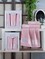 Набір із 3-х махрових рушників Gulcan Cotton Ornament pink