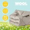 Одеяло детское Woolly PAPAELLA, 100x135 см, шерстяное, зимнее, светло-серое, в кроватку