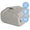 Одеяло NORDIC COMFORT всесезонное двуспальное 175 x 210 см, серый перламутр ТМ IDEIA