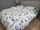 Комплект постельного белья Открытка/салатовый, Turkish flannel