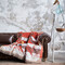 Плед покрывало хлопковое Kassandra TM IDEIA 150 x 220 см оранж