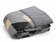 Покривало 140x210 см ArCloud ZigZag - Light greyPrinted 8208-4, стьобане, двостороннє, в сумці