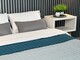 Покривало ArCloud 140 x 215 стьобане двостороннє в сумцi (Romb - Grey+Indian Teal)