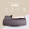 Покривало стьобане двостороннє Стиль Cube TM IDEIA 140x210 см шоколад/беж