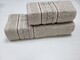Полотенца махровые 2 шт VIP COTTON FILIZ, беж