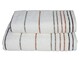 Рушник банний Parisa Stripe Cotton 70x140 см, білий D-272-02