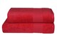 Банное махровое полотенце Parisa Terry Waffle 70 x 140 см, 100 хлопок, 550 гм2, красное, J-403-04