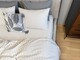 Постільна білизна Magic Washed Cotton, варена бавовна в тонку чорну смужку