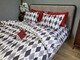 Комплект постельного белья Ромб серый, Turkish flannel