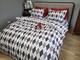 Комплект постельного белья Ромб серый, Turkish flannel