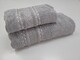 Полотенца махровые VIP COTTON FILIZ-N, 100 хлопок 520 гм2, серые, ТМ Cestepe