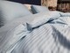 Комплект постільної білизни Stripe LUX LIGHT BLUE 1/1см