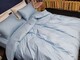 Комплект постільної білизни Stripe LUX LIGHT BLUE 1/1см