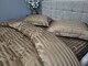 Комплект постельного белья Stripe PREMIUM, HONEY BEIGE 2/2см