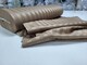 Комплект постельного белья Stripe PREMIUM, HONEY BEIGE 2/2см
