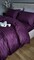 Комплект постельного белья Stripe PREMIUM, PURPLE FOAM 2/2см