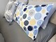 Комплект постельного белья Юлй Turkish Cotton, двусторонний, белый с яркими кругами