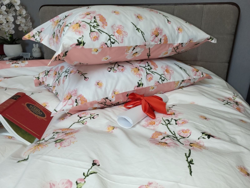 Комплект постельного белья Adagio coral, cotton - изображение 2