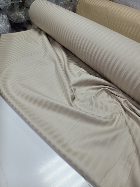 Комплект постільної білизни LIGHT BEIGE Страйп сатин смужка 1 см., 100 Бавовна, Комфорт-текстиль - зображення 3