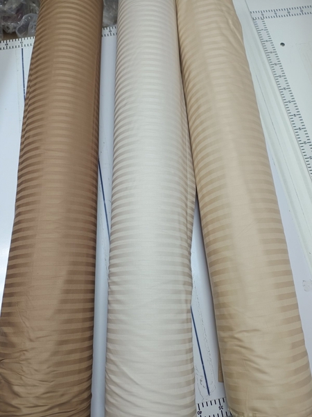 Комплект постільної білизни LIGHT BEIGE Страйп сатин смужка 1 см., 100 Бавовна, Комфорт-текстиль - зображення 4