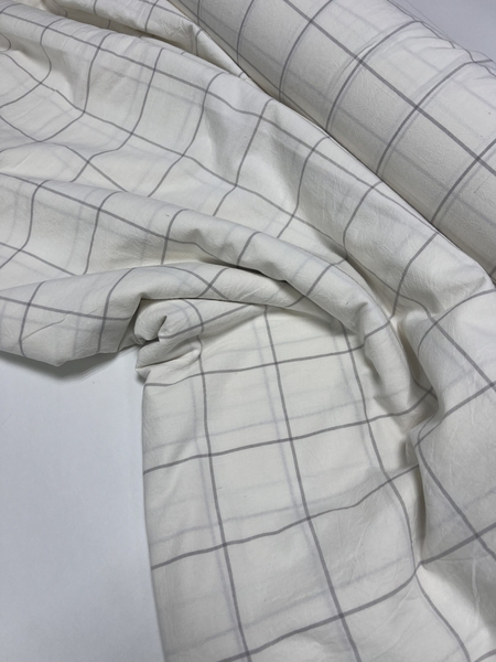 Комплект постільної білизни White plaid, Варена бавовна, ТМ Комфорт-текстиль - зображення 3