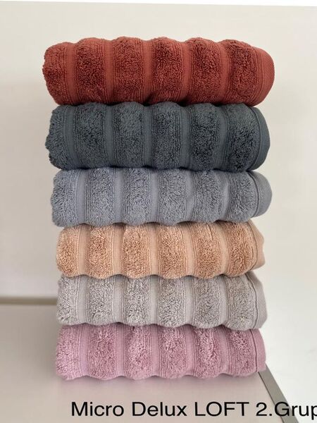 Набір банних рушників 6 шт Cestepe Cotton Delux Loft-2 Microcotton 70x140 см - зображення 1