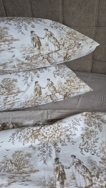 Комплект постельного белья Епоха Turkish Cotton, классический пасторальный принт - изображение 15