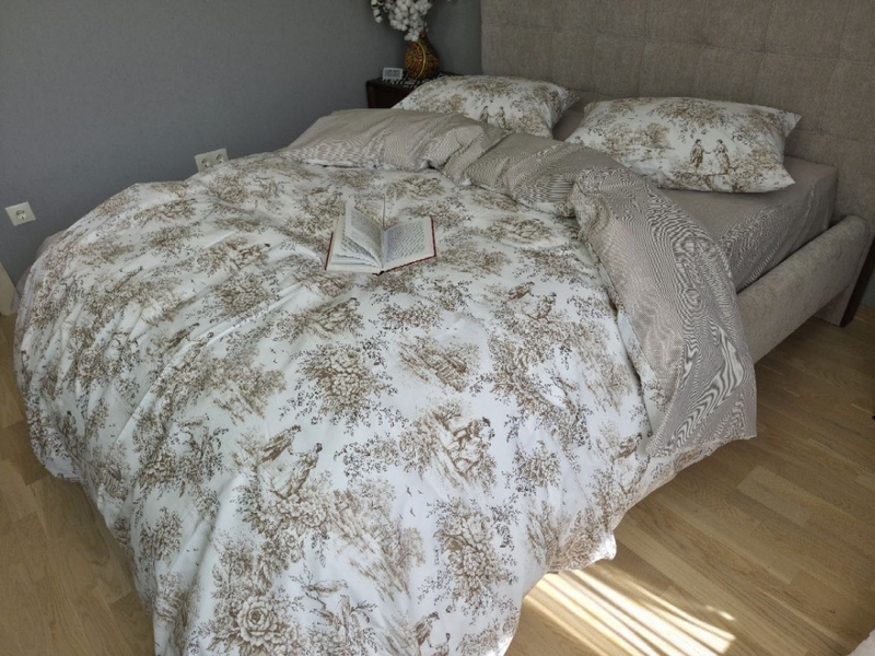 Комплект постельного белья Епоха Turkish Cotton, классический пасторальный принт - изображение 16