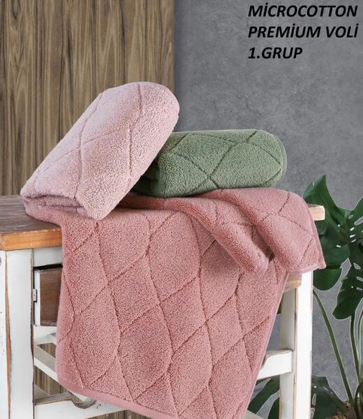 Рушники махрові Cestepe MicroCotton Delux Premium 70 x 140 подарункові - зображення 1