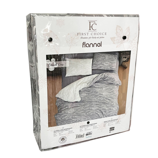 Комплект постільної білизни First Choice Flanel євро (Happiness Red) - зображення 2