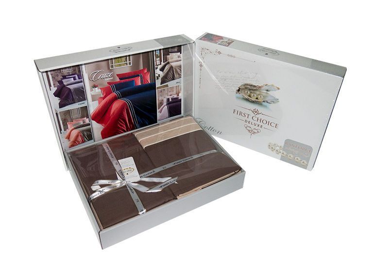 Комплект постільної білизни Gala Cappuccino, Євро, Ранфорс Deluxe, ТМ First Choice - зображення 2