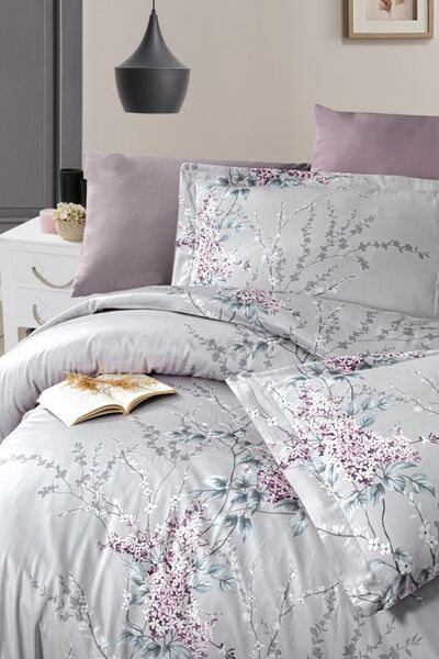Комплект постельного белья Wisteria Lilac First Choice, сатин, семейный - изображение 2