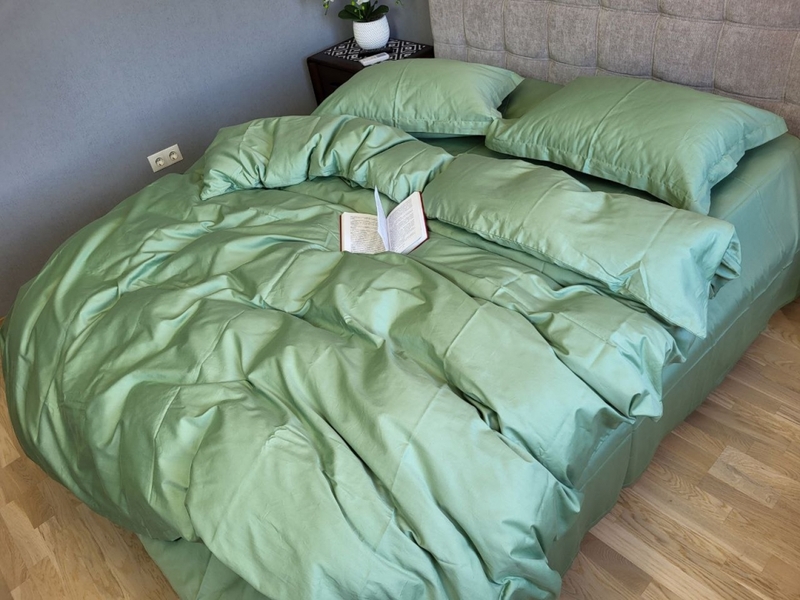 Комплект постельного белья FRESH GREENS, Turkish satin - изображение 4