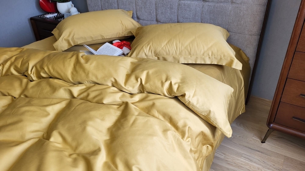 Комплект постільної білизни Gold, Turkish satin - зображення 5