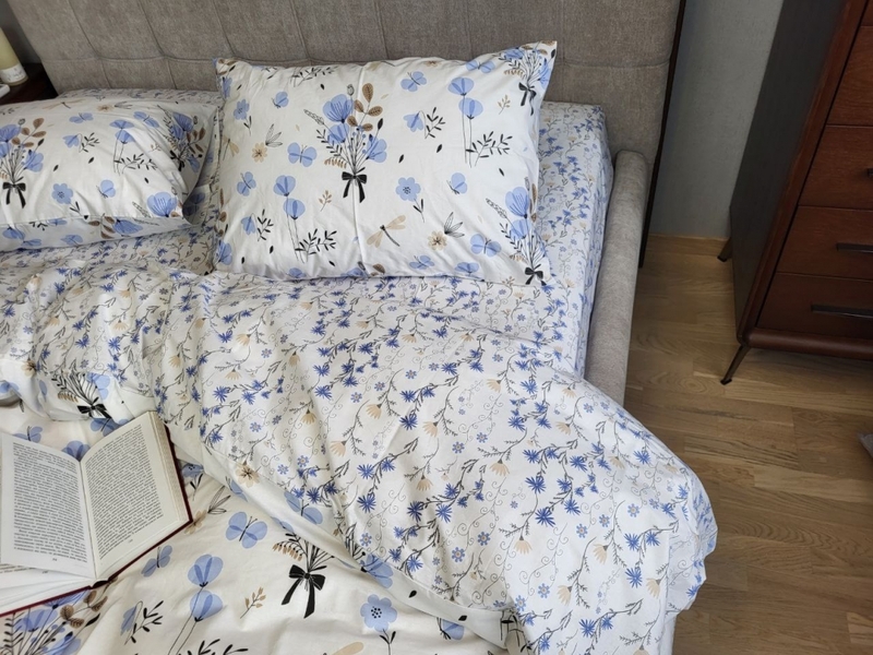 Комплект постільної білизни Блакить, cotton - зображення 2