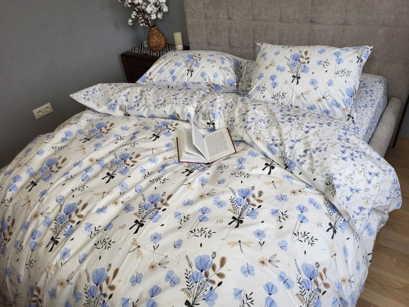 Комплект постільної білизни Блакить, cotton - зображення 1