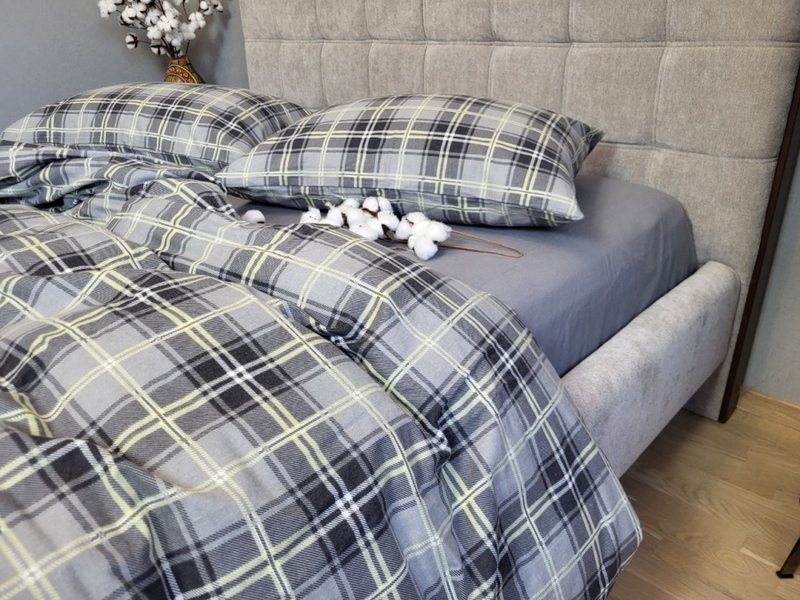 Комплект постільної білизни Горець/сіра гавань, Turkish flannel - зображення 3