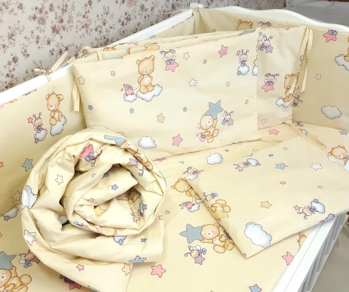 Комплект постільної білизни Хмаринка жовта, бязь - зображення 1