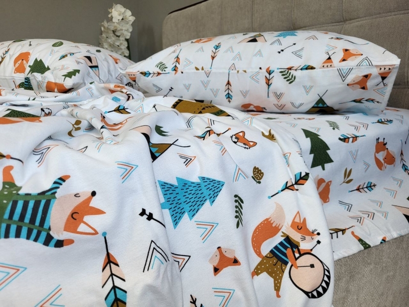 Комплект постельного белья Хитрый лис, Turkish flannel - изображение 6