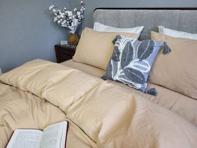 Комплект постільної білизни Beige, Варена бавовна LUXURY, ТМ Комфорт-текстиль - зображення 12