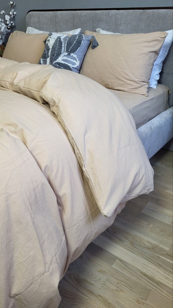 Комплект постільної білизни Beige, Варена бавовна LUXURY, ТМ Комфорт-текстиль - зображення 18