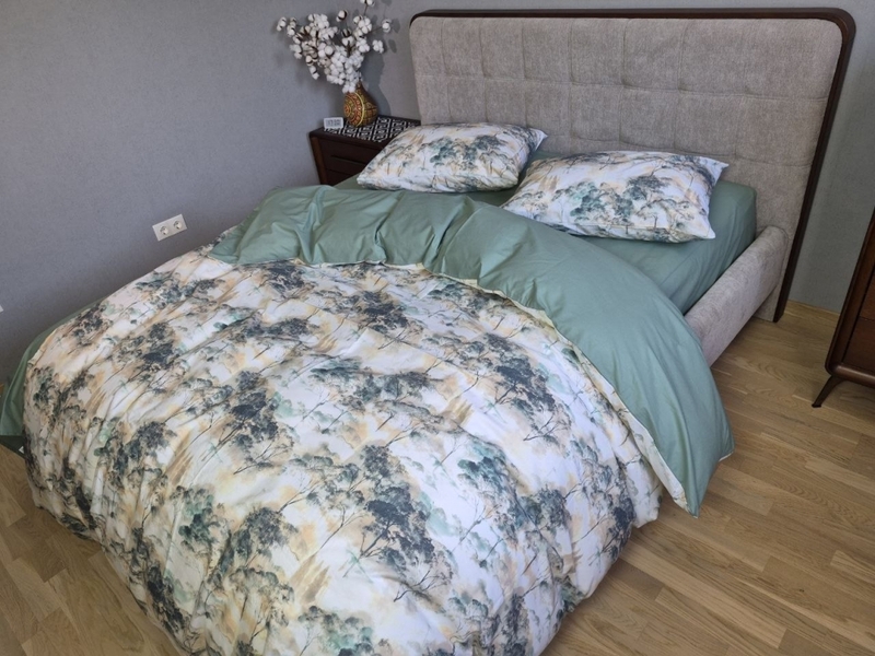 Комплект постельного белья Бриош Turkish Cotton лесной пейзаж - изображение 2