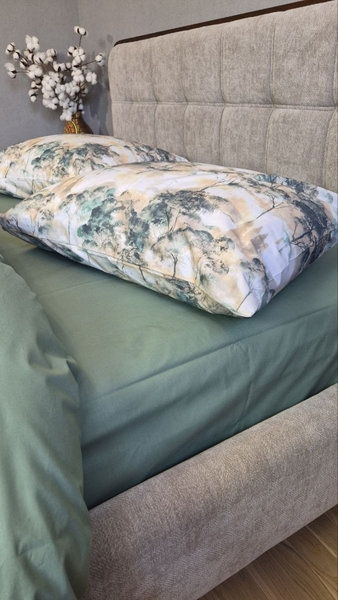 Комплект постельного белья Бриош Turkish Cotton лесной пейзаж - изображение 8