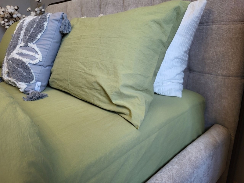 Комплект постільної білизни Green, Варена бавовна LUXURY, ТМ Комфорт-текстиль - зображення 15